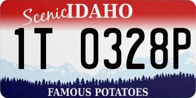 ID license plate 1T0328P