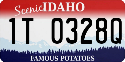 ID license plate 1T0328Q
