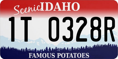 ID license plate 1T0328R