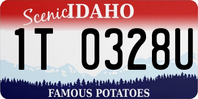ID license plate 1T0328U