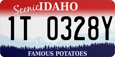 ID license plate 1T0328Y