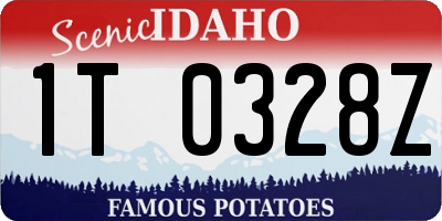 ID license plate 1T0328Z