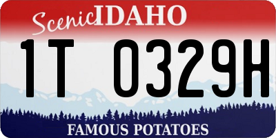 ID license plate 1T0329H