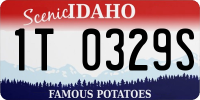 ID license plate 1T0329S