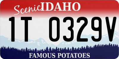 ID license plate 1T0329V