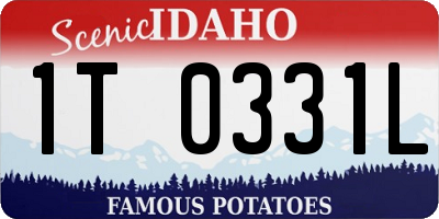 ID license plate 1T0331L