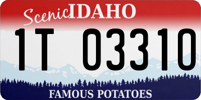 ID license plate 1T0331O