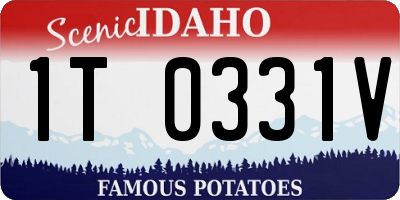 ID license plate 1T0331V