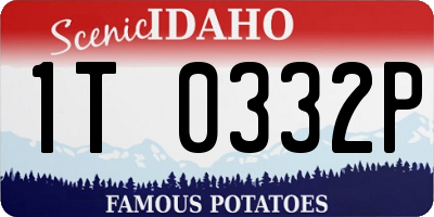 ID license plate 1T0332P