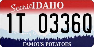 ID license plate 1T0336Q