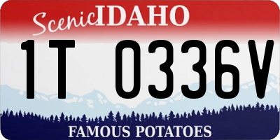 ID license plate 1T0336V