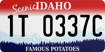 ID license plate 1T0337C