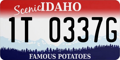 ID license plate 1T0337G