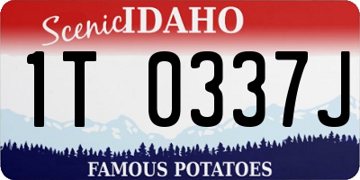 ID license plate 1T0337J