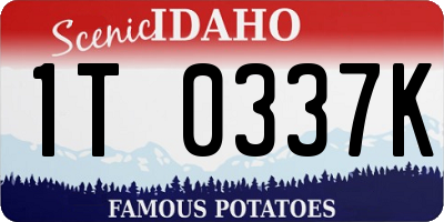 ID license plate 1T0337K