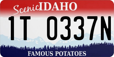 ID license plate 1T0337N