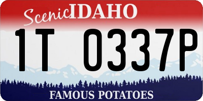 ID license plate 1T0337P