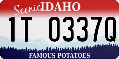 ID license plate 1T0337Q