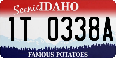 ID license plate 1T0338A