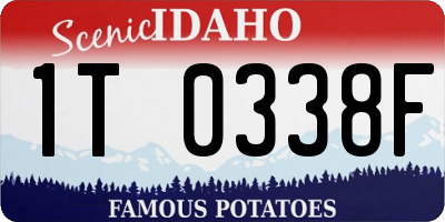 ID license plate 1T0338F