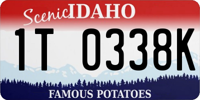ID license plate 1T0338K