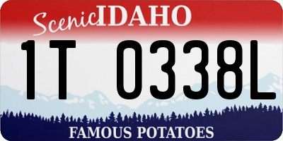 ID license plate 1T0338L