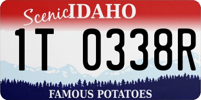 ID license plate 1T0338R