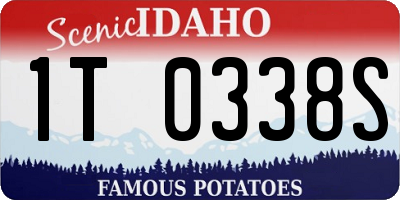 ID license plate 1T0338S