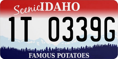 ID license plate 1T0339G