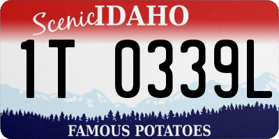 ID license plate 1T0339L