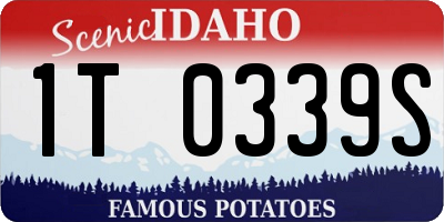 ID license plate 1T0339S