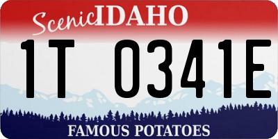 ID license plate 1T0341E