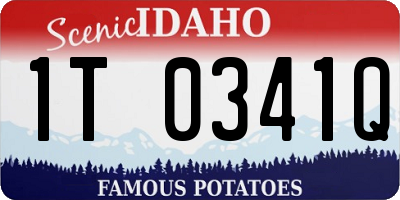 ID license plate 1T0341Q
