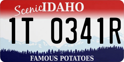 ID license plate 1T0341R