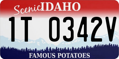 ID license plate 1T0342V