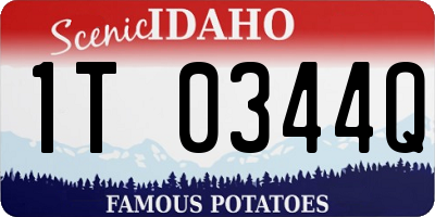 ID license plate 1T0344Q