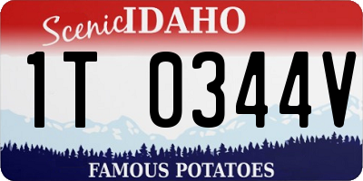 ID license plate 1T0344V