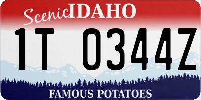 ID license plate 1T0344Z