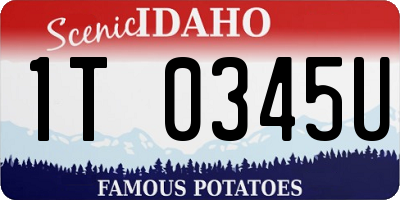ID license plate 1T0345U