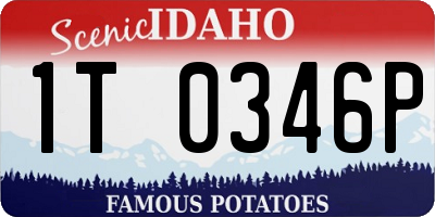 ID license plate 1T0346P