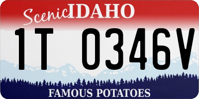 ID license plate 1T0346V