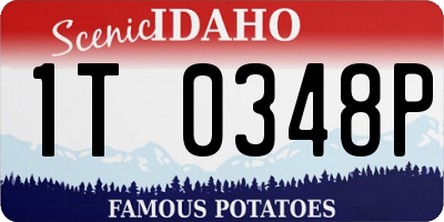 ID license plate 1T0348P