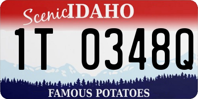ID license plate 1T0348Q