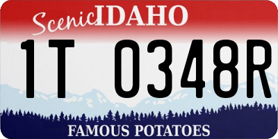 ID license plate 1T0348R