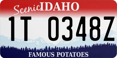 ID license plate 1T0348Z