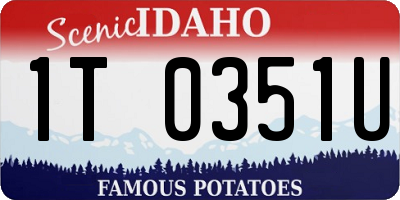 ID license plate 1T0351U