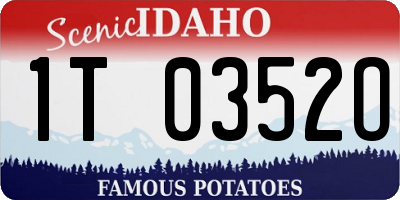 ID license plate 1T0352O