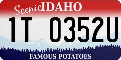 ID license plate 1T0352U