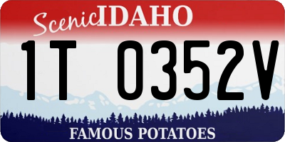 ID license plate 1T0352V