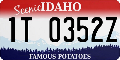 ID license plate 1T0352Z
